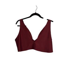 Parade Plunge Bralette Womens 3XL Burgundy Support Lift Seamless Universal